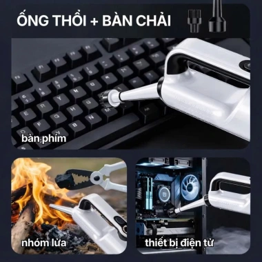 Máy hút bụi cầm tay Dodoto DS-25 - Động cơ không chổi than, lực hút 30.000Pa, bảo hành 24 tháng, 1,3 triệu