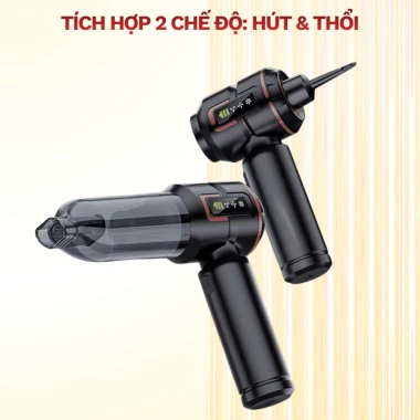Máy hút bụi cầm tay Dodoto Lux Air V9 25.000Pa 2in1 thổi và hút, Bảo hành 24 tháng, Giá 1.000.000₫ 5