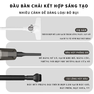 Máy hút bụi cầm tay DREAM OF LOVE - Hút sạch bề mặt, đa năng, chỉ 336.700₫