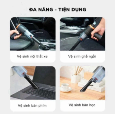 Máy Hút Bụi Cầm Tay HGHOME Không Dây 6.000MPa Pin Sạc Tiện Lợi Cao Cấp 75.000₫