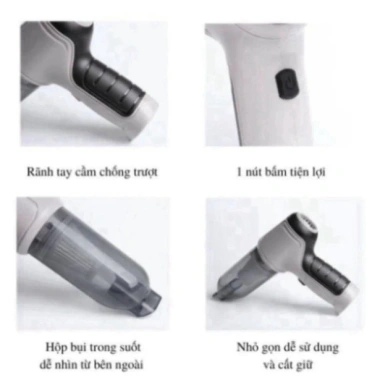 Máy Hút Bụi Cầm Tay HGHOME Không Dây 6.000MPa Pin Sạc Tiện Lợi Cao Cấp 75.000₫