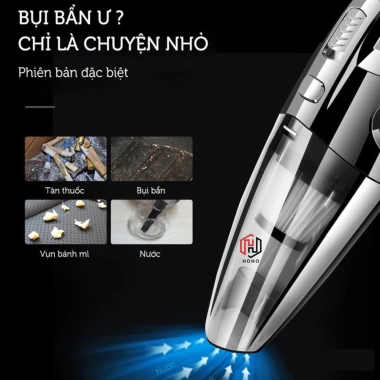 Máy hút bụi cầm tay không dây 5IN1 18.000PA 120W - Siêu mạnh, giá 115k giảm từ 148k