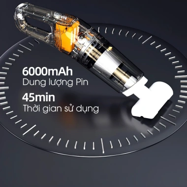 Máy hút bụi cầm tay không dây 5in1 SHANEN Lực hút 25.000Pa lõi thép cải tiến giảm giá 645.000₫