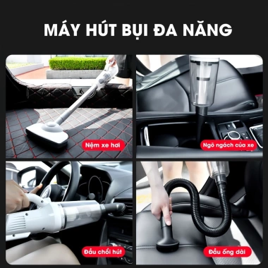Máy hút bụi cầm tay không dây 5in1 SHANEN Lực hút 25.000Pa lõi thép cải tiến giảm giá 645.000₫