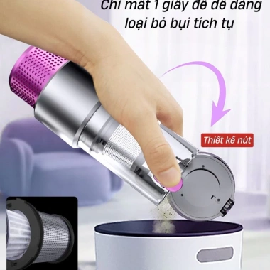 Máy hút bụi cầm tay không dây BRUSI 8 đầu - Giường đệm, sofa, lông thú, ô tô - 650.000₫ 3