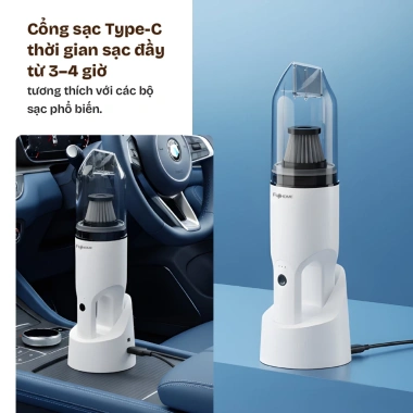 Máy hút bụi cầm tay không dây FujiHome VC01 - HEPA, dùng cho văn phòng, ô tô, BH 12 tháng - Giá chỉ 515.000₫ 4