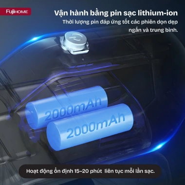 Máy hút bụi cầm tay không dây FujiHome VC01 - HEPA, dùng cho văn phòng, ô tô, BH 12 tháng - Giá chỉ 515.000₫ 5