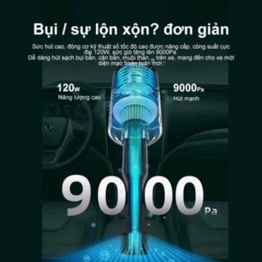 Máy Hút Bụi Cầm Tay Không Dây Mini - Lực Hút Cực Mạnh, Đa Năng Ô Tô & Nhà, Giá 86.000₫ 8