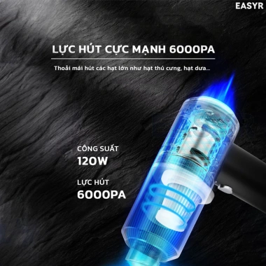 Máy Hút Bụi Cầm Tay MC05 Không Dây Mini EASYR Lực Hút 6.000Pa 120W Giá Ưu Đãi 758.000₫ 4 Máy Hút Bụi Cầm Tay MC05 Không Dây Mini EASYR Lực Hút 6.000Pa 120W Giá Ưu Đãi 758.000₫ 4