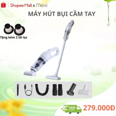 Máy hút bụi cầm tay Mexi không dây 20.000Pa - Siêu mạnh, dùng cho sàn, ô tô, giường, giá chỉ 279.000₫