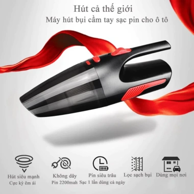 Máy Hút Bụi Cầm Tay Mini 120W Siêu Mạnh cho Gia Đình & Ô Tô - Bảo Hành 1 Năm - Giá 180.000₫