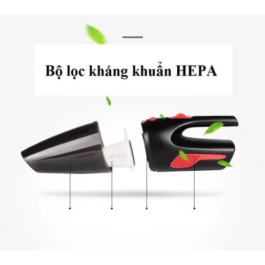 Máy hút bụi cầm tay mini 12V cao cấp - Siêu mạnh 6 món dùng cho ô tô & gia đình, giá 239k 5
