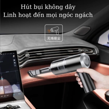 Máy Hút Bụi Cầm Tay Mini 2 trong 1 cho ô tô, giường, đệm - Siêu nhẹ, mạnh, giá 107.000đ