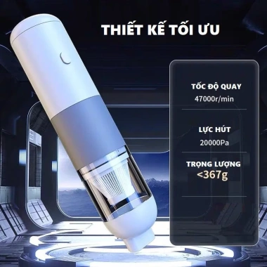 Máy hút bụi cầm tay mini 20.000Pa - Hút bụi ô tô, giường, đệm, giá chỉ 149.000₫ 3