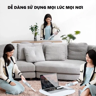 Máy hút bụi cầm tay mini 20.000Pa - Hút bụi ô tô, giường, đệm, giá chỉ 149.000₫ 5