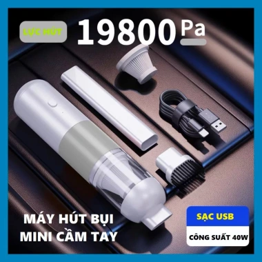 Máy hút bụi cầm tay mini 20.000Pa - Hút bụi ô tô, giường, đệm, giá chỉ 149.000₫ 8