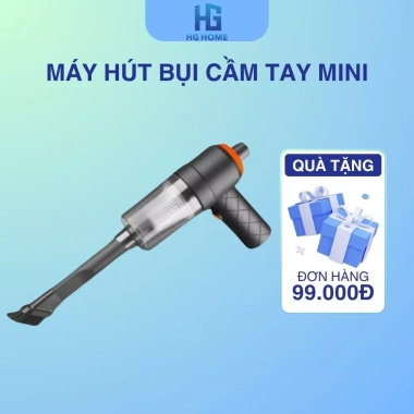Máy Hút Bụi Cầm Tay Mini HGHOME Không Dây Lực Hút 6.000MPa Pin Sạc Giá 65.000 Hàng Cao Cấp