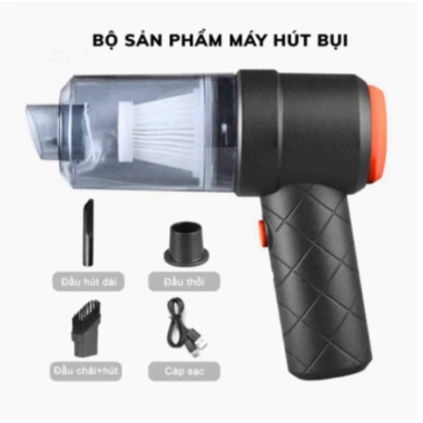Máy hút bụi cầm tay mini HGHOME không dây, lực hút 6.000MPA, pin sạc tiện lợi, giá chỉ 70.000₫ - hàng cao cấp