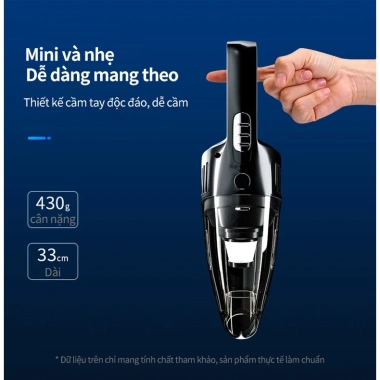 Máy hút bụi cầm tay mini không dây 20.000PA mạnh Bản Adapter, chỉ 249.000₫