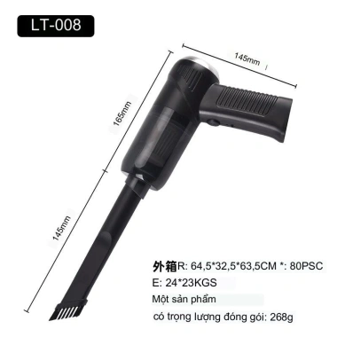 Máy hút bụi cầm tay mini không dây 5.500Pa 120W cho giường và ô tô, giá chỉ 102.000đ
