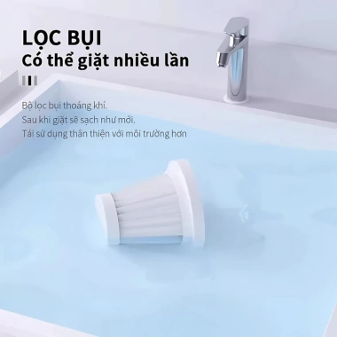Máy hút bụi cầm tay mini không dây 6.000Pa, lọc HEPA thép, mạnh mẽ, nhỏ gọn cho ô tô - Giá 229.000 VND 6