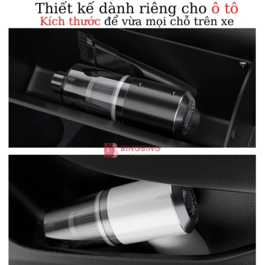 Máy hút bụi cầm tay mini không dây đa năng, hút xe ô tô, giường nệm, lông thú cưng - Tiện lợi, mạnh mẽ