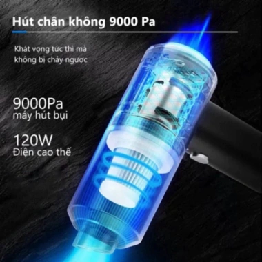Máy hút bụi cầm tay mini không dây đa năng, hút xe ô tô, giường nệm, lông thú cưng - Tiện lợi, mạnh mẽ