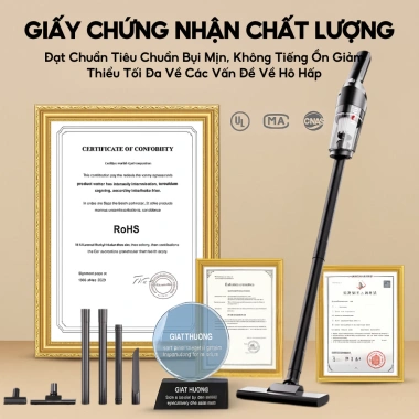 Máy hút bụi cầm tay mini không dây HOKU MHB03 - Lực hút 25.000PA, sạch giường & ô tô, 259.000₫