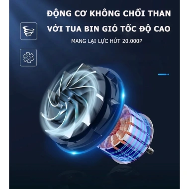Máy Hút Bụi Cầm Tay Mini Không Dây MKS053 - Sạc Điện, Đánh Bay Bụi Ô Tô, Ga, Giường, Chăn - Giá chỉ 179.950 VND 4 Máy Hút Bụi Cầm Tay Mini Không Dây MKS053 - Sạc Điện, Đánh Bay Bụi Ô Tô, Ga, Giường, Chăn - Giá chỉ 179.950 VND 4