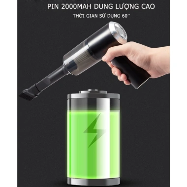 Máy Hút Bụi Cầm Tay Mini Không Dây MKS053 - Sạc Điện, Đánh Bay Bụi Ô Tô, Ga, Giường, Chăn - Giá chỉ 179.950 VND