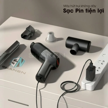 Máy hút bụi cầm tay mini không dây SHANEN – Lực hút 12.000 Pa, giảm giá 389.000₫ 8 Máy hút bụi cầm tay mini không dây SHANEN – Lực hút 12.000 Pa, giảm giá 389.000₫ 8