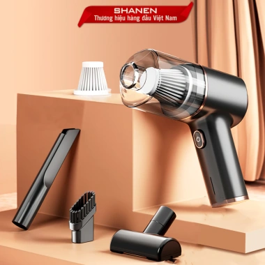 Máy hút bụi cầm tay mini không dây SHANEN – Lực hút 12.000 Pa, giảm giá 389.000₫