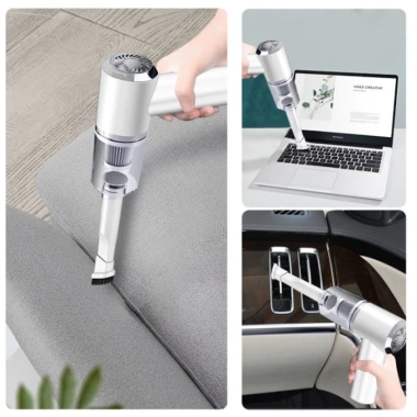Máy Hút Bụi Cầm Tay Mini Không Dây Siêu Tiện Lợi - Đa Năng Hút Xe Ô Tô, Giường Nệm, Lông Chó Mèo, Giá 86K 3