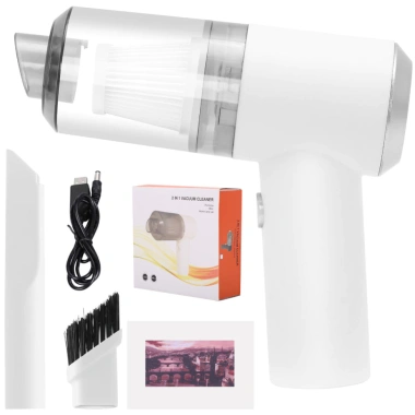 Máy Hút Bụi Cầm Tay Mini Không Dây Siêu Tiện Lợi - Đa Năng Hút Xe Ô Tô, Giường Nệm, Lông Chó Mèo, Giá 86K 9