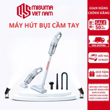 Máy Hút Bụi Cầm Tay Misuma 20.000PA Không Dây - Hút Giường Nệm, Lông Chó, Mèo, Tóc 10 Máy Hút Bụi Cầm Tay Misuma 20.000PA Không Dây - Hút Giường Nệm, Lông Chó, Mèo, Tóc 10