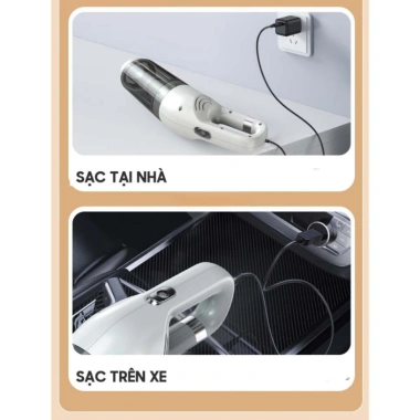 Máy hút bụi cầm tay MISUMA không dây 20.000Pa - Siêu mạnh cho sàn, ô tô, giường, chỉ 420.000₫