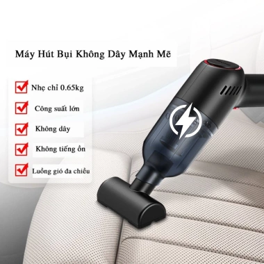 Máy hút bụi cầm tay NHATPHONG không dây, cho ô tô, nhà ở, sàn, sạc pin nhanh