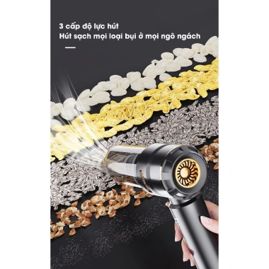 Máy hút bụi cầm tay SHANEN 5in1, 3 cấp độ gió, lực hút 25.000 Pa, bảo hành 12 tháng, 589.000₫ 3 Máy hút bụi cầm tay SHANEN 5in1, 3 cấp độ gió, lực hút 25.000 Pa, bảo hành 12 tháng, 589.000₫ 3