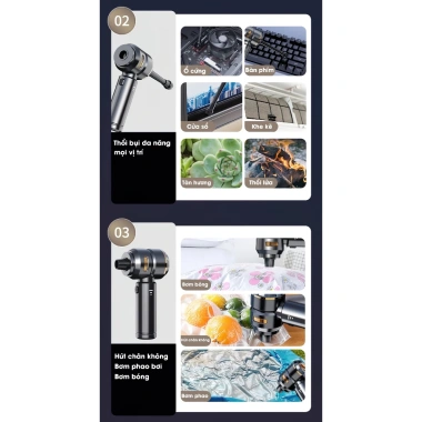 Máy hút bụi cầm tay SHANEN 5in1, 3 cấp độ gió, lực hút 25.000 Pa, bảo hành 12 tháng, 589.000₫