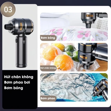 Máy hút bụi cầm tay SHANEN 5in1, 3 cấp độ gió, lực hút 25.000 Pa, bảo hành 12 tháng, 589.000₫