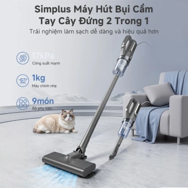 Máy Hút Bụi Cầm Tay Simplus 17.000Pa XCQH008 - Lực Hút Mạnh, Bảo Hành 1 Năm, 529.000₫ 2
