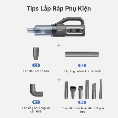 Máy Hút Bụi Cầm Tay Simplus 17.000Pa XCQH008 - Lực Hút Mạnh, Bảo Hành 1 Năm, 529.000₫ 8