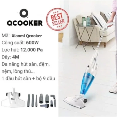 Máy hút bụi cầm tay Xiaomi Qcooker đa năng 9 đầu, làm sạch mọi địa hình cho gia đình 9 Máy hút bụi cầm tay Xiaomi Qcooker đa năng 9 đầu, làm sạch mọi địa hình cho gia đình 9