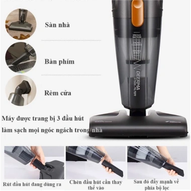 Máy Hút Bụi Deerma DX115C 600W 3 trong 1 Đa Năng gia đình, Giá Gốc 623k Giảm còn 499k 4