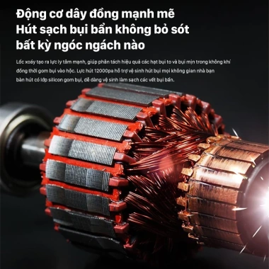 Máy hút bụi Deerma DX118C cầm tay 15.000Pa 600W, lọc HEPA, bảo hành 12 tháng - 499.000₫ 7