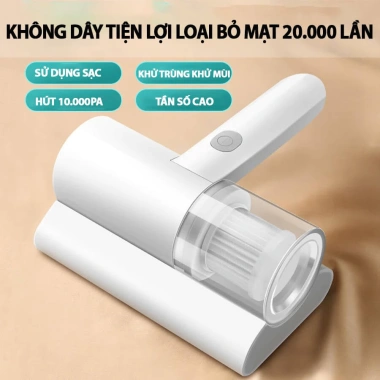 Máy hút bụi ga giường nệm mini cầm tay UV khử khuẩn, hút ẩm, bảo hành 12 tháng HB2 - Giá 129.000 VND