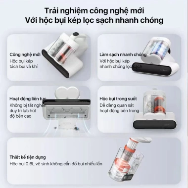 Máy hút bụi giường nệm Deerma CM980 13.000Pa sấy khô khí nóng UV khử khuẩn, bảo hành 12 tháng 7