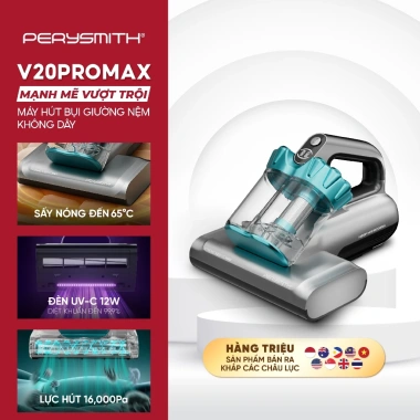Máy Hút Bụi Giường Nệm PerySmith V20Pro Không Dây Gọn Nhẹ Diệt Khuẩn Hút Bụi Mịn Đèn UV 1.079.000 VND