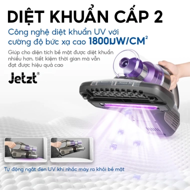 Máy hút bụi JETZT J7 - Đánh bay bụi giường nệm, diệt khuẩn UV, giá chỉ 990.000đ