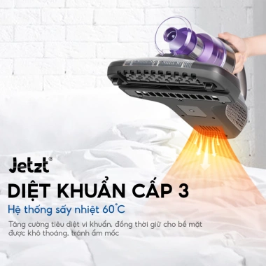 Máy hút bụi JETZT J7 - Đánh bay bụi giường nệm, diệt khuẩn UV, giá chỉ 990.000đ